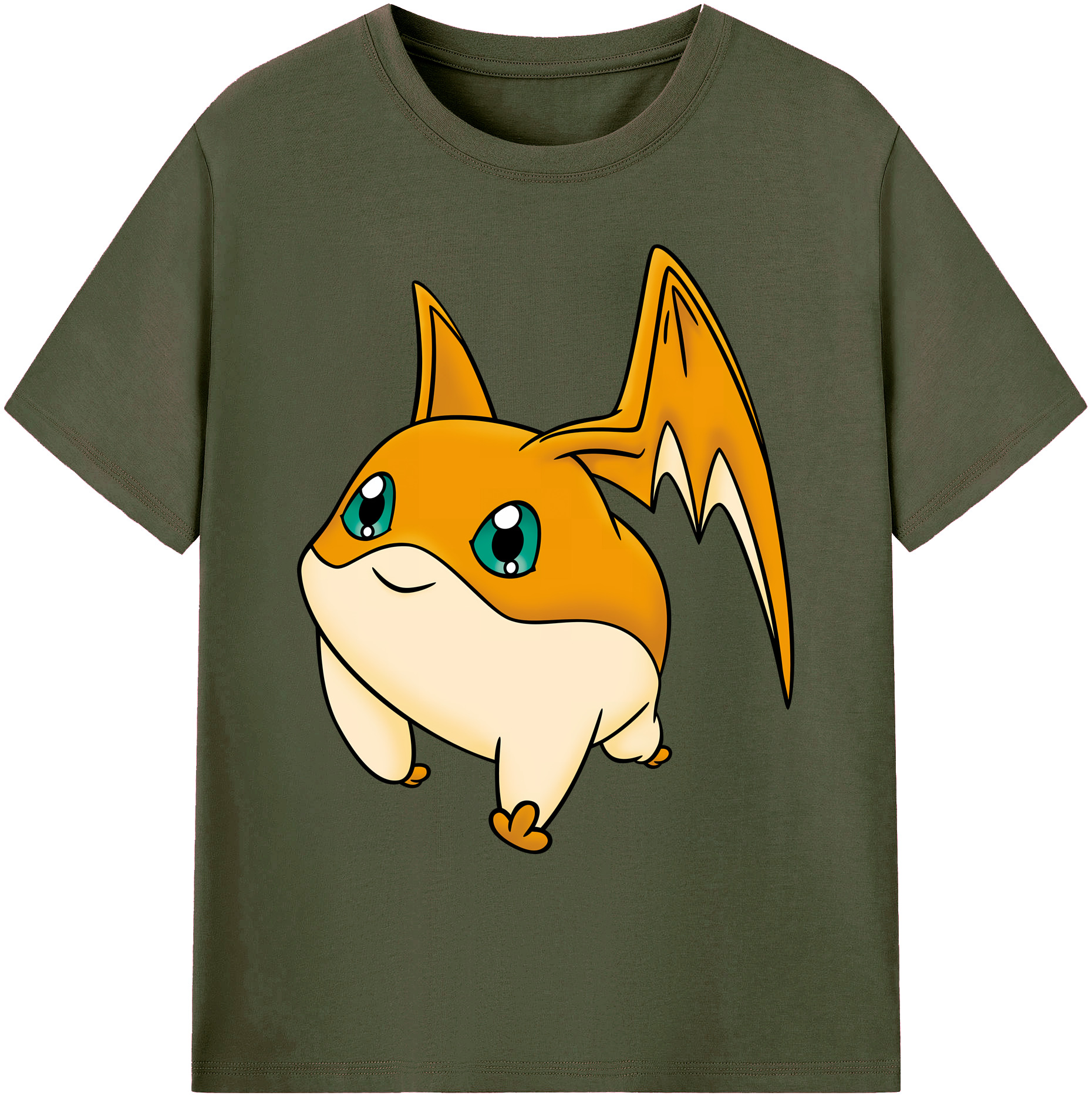 （画像用） Digimon デジタルモンスター/デジモン 綿100％ メンズ半袖Tシャツ｜肌触りやわらか＆通気性